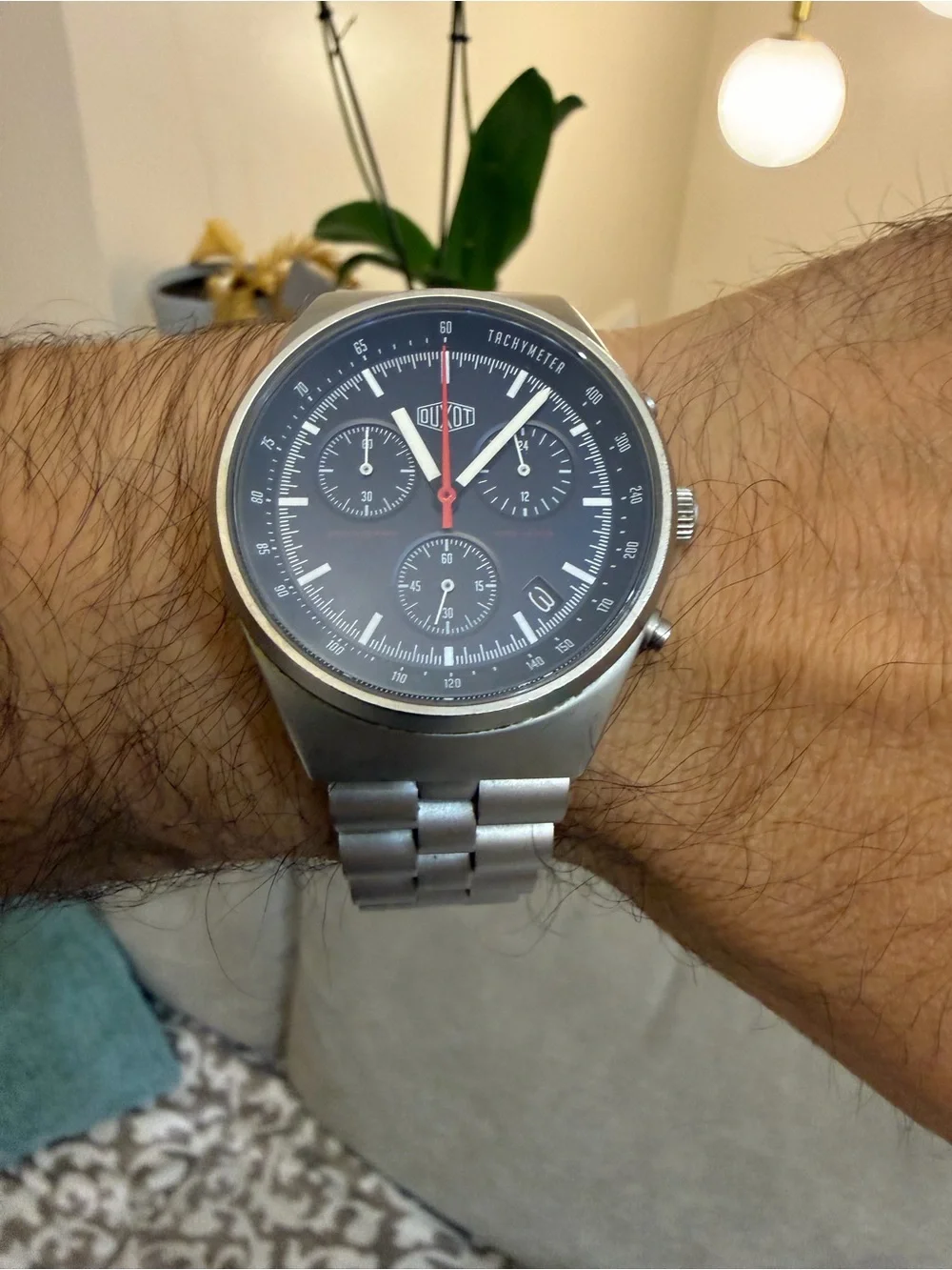 Duxot Consillio Meca-Quartz Chronograph Mens Watch Sapphire DX-2008
